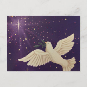 Dove of Peace Holiday Postcard Feiertagspostkarte