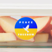Dove of Peace Labels Flag of Ukraine - Freiheit Etiketten (Befestigt)