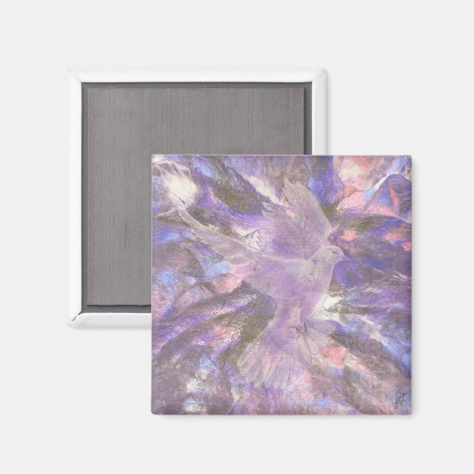 Dove of Peace Magnet (Vorderseite/Rückseite)