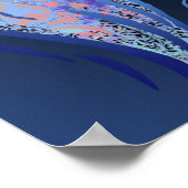 Dove of Peace Midnight Print Poster (Ecke)