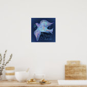 Dove of Peace Midnight Print Poster (Küche)