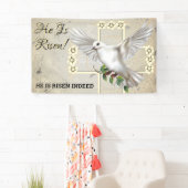 Dove of Peace Oaster Church Banner (Insitu)