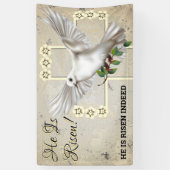 Dove of Peace Oaster Church Banner (Vertikal)