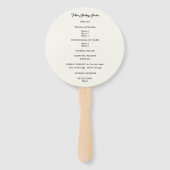 Dove of Peace Oaster Program Hand Fan Fächer (Rückseite)