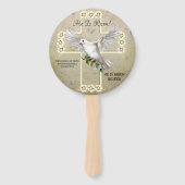 Dove of Peace Oaster Program Hand Fan Fächer (Vorderseite)