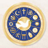 Dove of Peace Paper Untersetzer (Vorderseite)