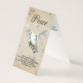 Dove of Peace Personalisiert Scripture Verse (Vorderseite)