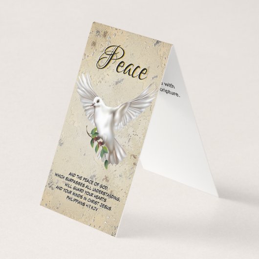 Dove of Peace Personalisiert Scripture Verse (Vorderseite)