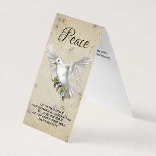 Dove of Peace Personalisiert Scripture Verse