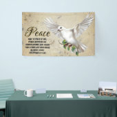 Dove of Peace Personalisiert Scripture Verse Churc Banner (Messeveranstaltung)