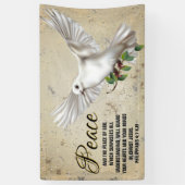 Dove of Peace Personalisiert Scripture Verse Churc Banner (Vertikal)