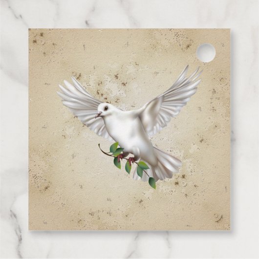 Dove of Peace Personalisiert Scripture Verse Geschenkanhänger (Rückseite)