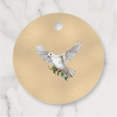 Dove of Peace Personalisiert Scripture Verse Geschenkanhänger (Rückseite)