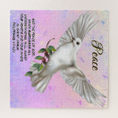Dove of Peace Personalisiert Scripture Verse Puzzle (Horizontal)