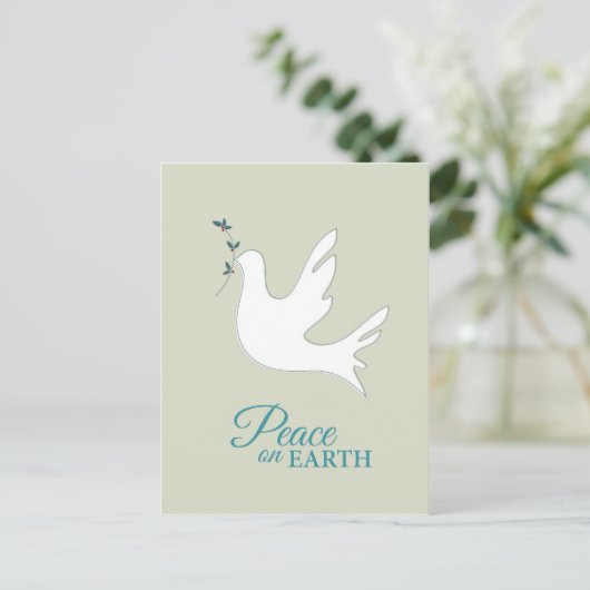 Dove of Peace Postcard Postkarte (Stehend Vorderseite)
