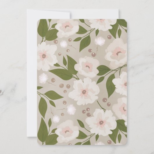 Dove Olive Aquamarin Boy Bundle of Joy Baby Shower Einladung (Rückseite)