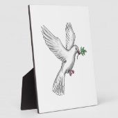 Dove Olive Leaf Tattoo Fotoplatte (Seite)