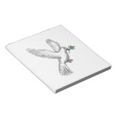 Dove Olive Leaf Tattoo Notizblock (angewinkelt)