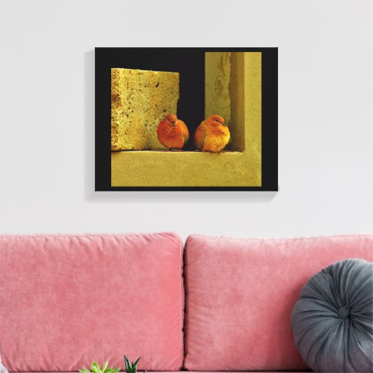 Dove Pair Leinwanddruck (Insitu (Wohnzimmer))