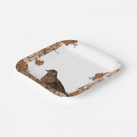 Dove Party Plate Pappteller (Gewinkelt)