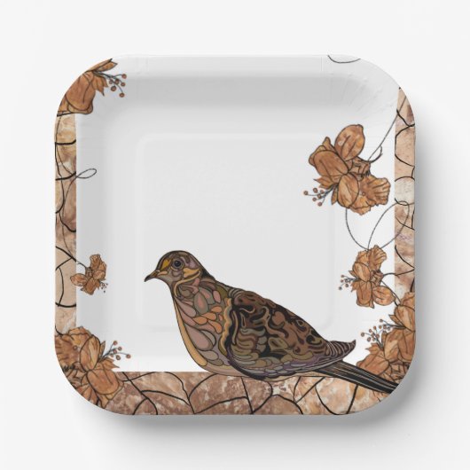 Dove Party Plate Pappteller (Vorderseite)