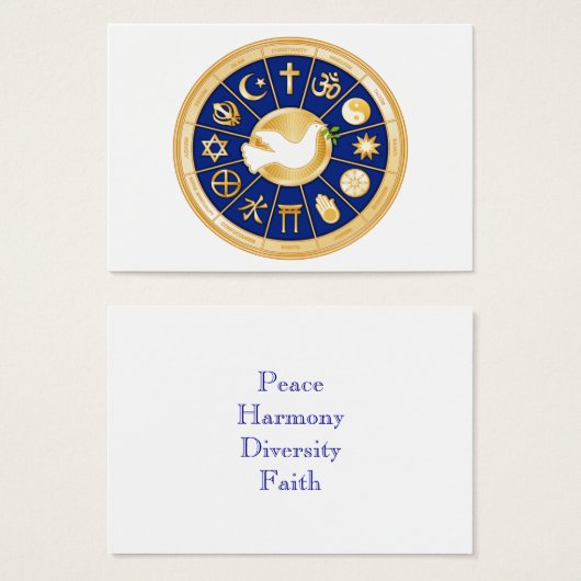 Dove Peacard Display Card anpassen (Vorne & Hinten)