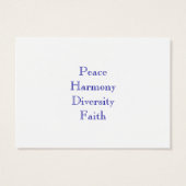 Dove Peacard Display Card anpassen (Rückseite)