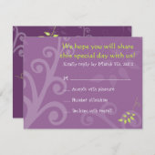 Dove Peace Bat Mitzvah Einladung Antwort Karte (Vorne/Hinten)