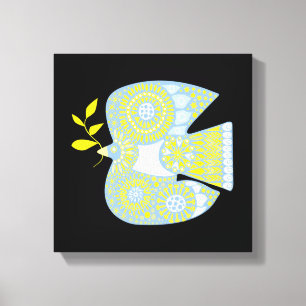 Dove Peace Bird Design Moderne Art Canvas Print Leinwanddruck
