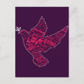 Dove Peace Collage Postkarte (Vorderseite)