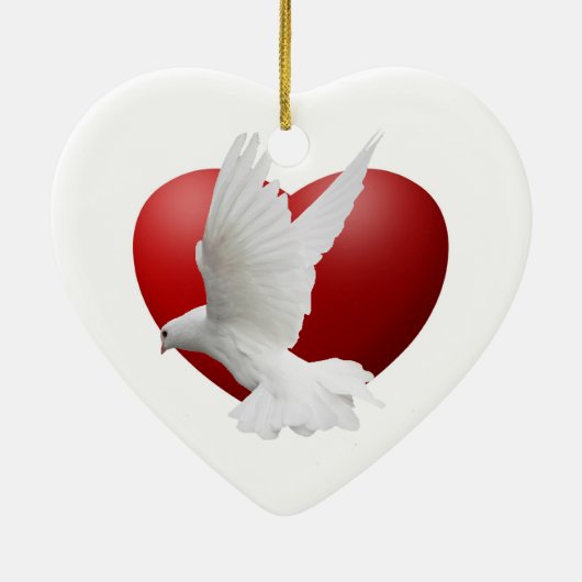 Dove Peace Ornament (Hinten)