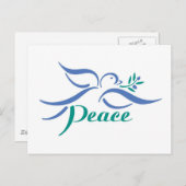 Dove Peace Postkarte (Vorne/Hinten)