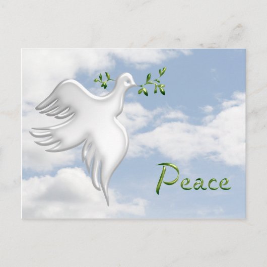 Dove Peace Sky Postcard Postkarte (Vorderseite)
