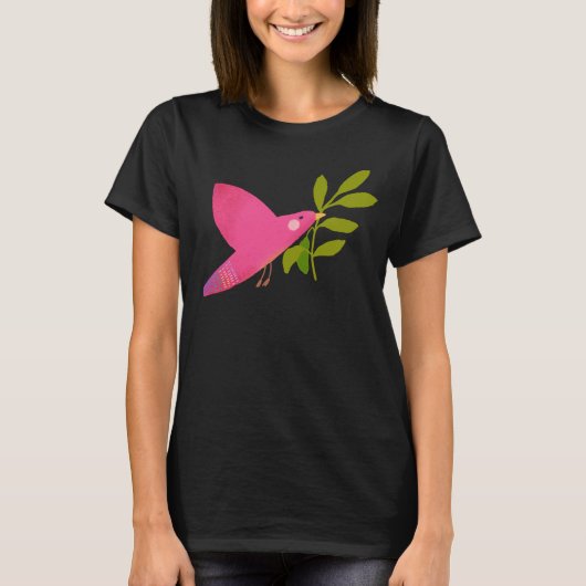 DOVE, PEACE SYMBOL T - Shirt (Vorderseite)