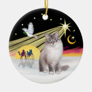 Dove - Ragdoll Cat (Lynx Colorpiont) Keramikornament