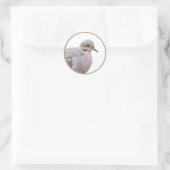 Dove Runder Aufkleber (Tasche)