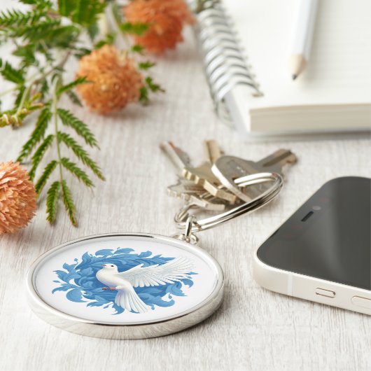 Dove Schlüsselanhänger (Seite)