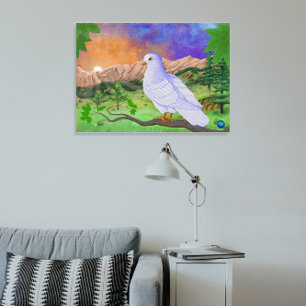 Dove Schöne, lebendige Landschaft Leinwanddruck