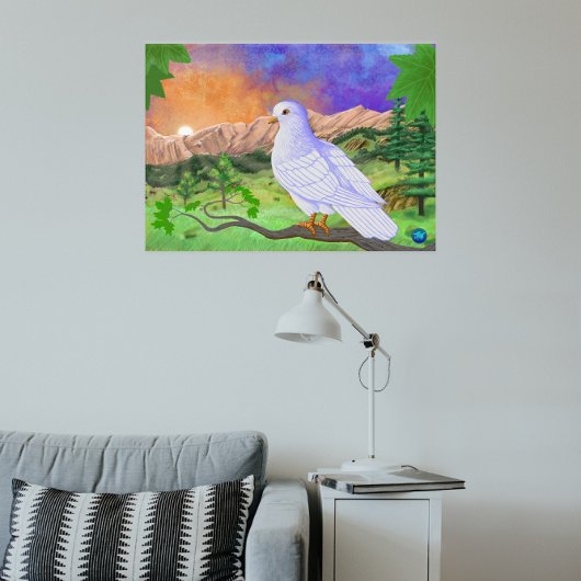 Dove | Schöne, lebendige Landschaft Poster