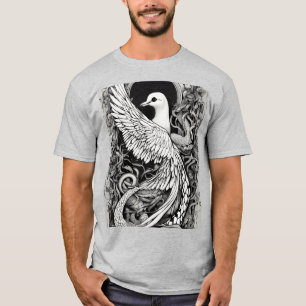 Dove & Serpent Hole Tattoo T - Shirt - Symbolische