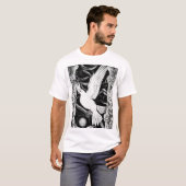 Dove & Serpent Tattoo T - Shirt - Dicke Schwarz &  (Vorne ganz)