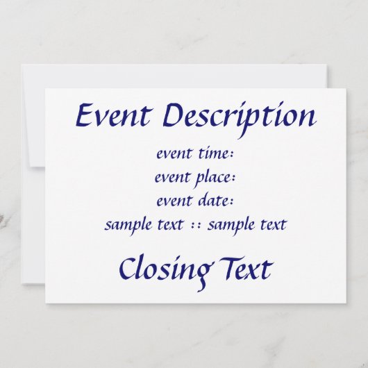 Dove - Shalom Einladung (Rückseite)