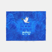 Dove - Shalom Fleecedecke (Vorderseite (Horizontal))