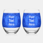 Dove - Shalom Fractal Weinglas Ohne Stiel (Rückseite)