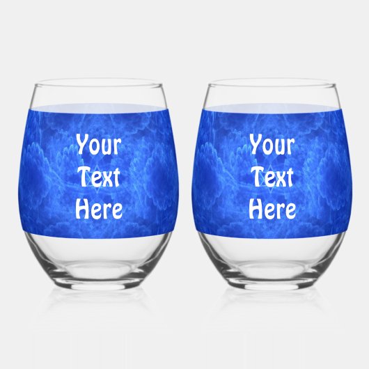 Dove - Shalom Fractal Weinglas Ohne Stiel (Rückseite)