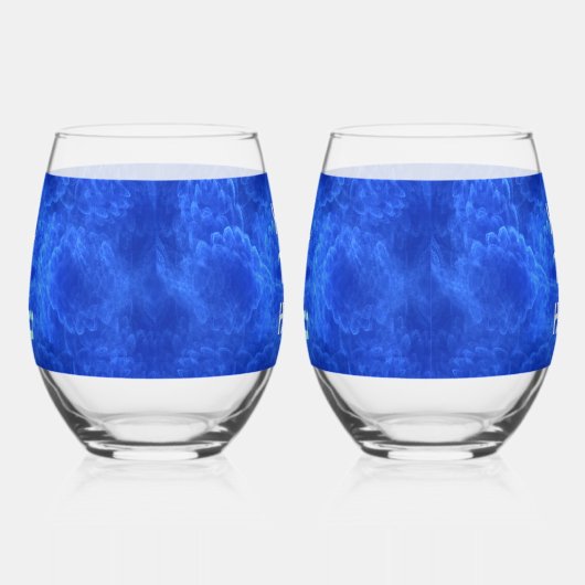 Dove - Shalom Fractal Weinglas Ohne Stiel (Links)