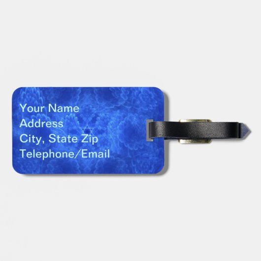 Dove - Shalom Gepäckanhänger (Rückseite horizontal)