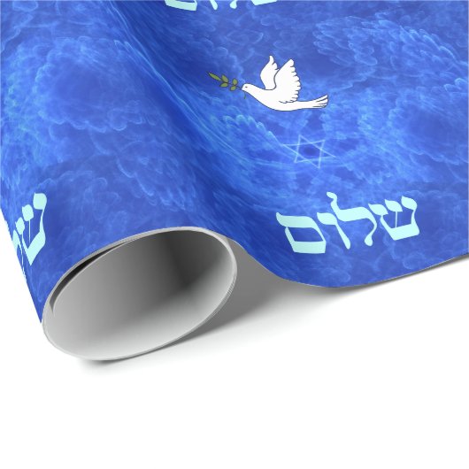 Dove - Shalom Geschenkpapier (Rolleneckpunkt)