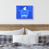 Dove - Shalom Leinwanddruck (Insitu (Schlafzimmer))