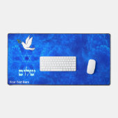 Dove - Shalom Schreibtischunterlage (Tastatur & Maus)